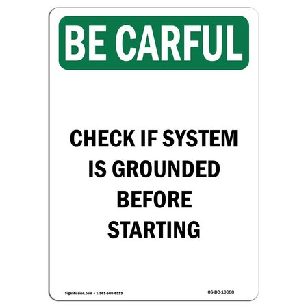 SIGNMISSION OSHA CAREFUL Sign, Carelessness Can Hurt You & Others, 18in X 12in Alum, 12" W, 18" L, Portrait OS-BC-A-1218-V-10088